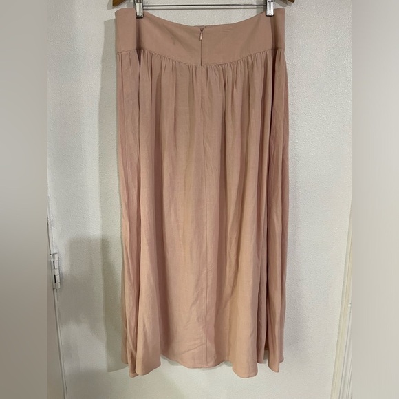 elodie Skirt Viscose linen blend size XL dusty rose, granny core NWOT - Picture 3 of 7